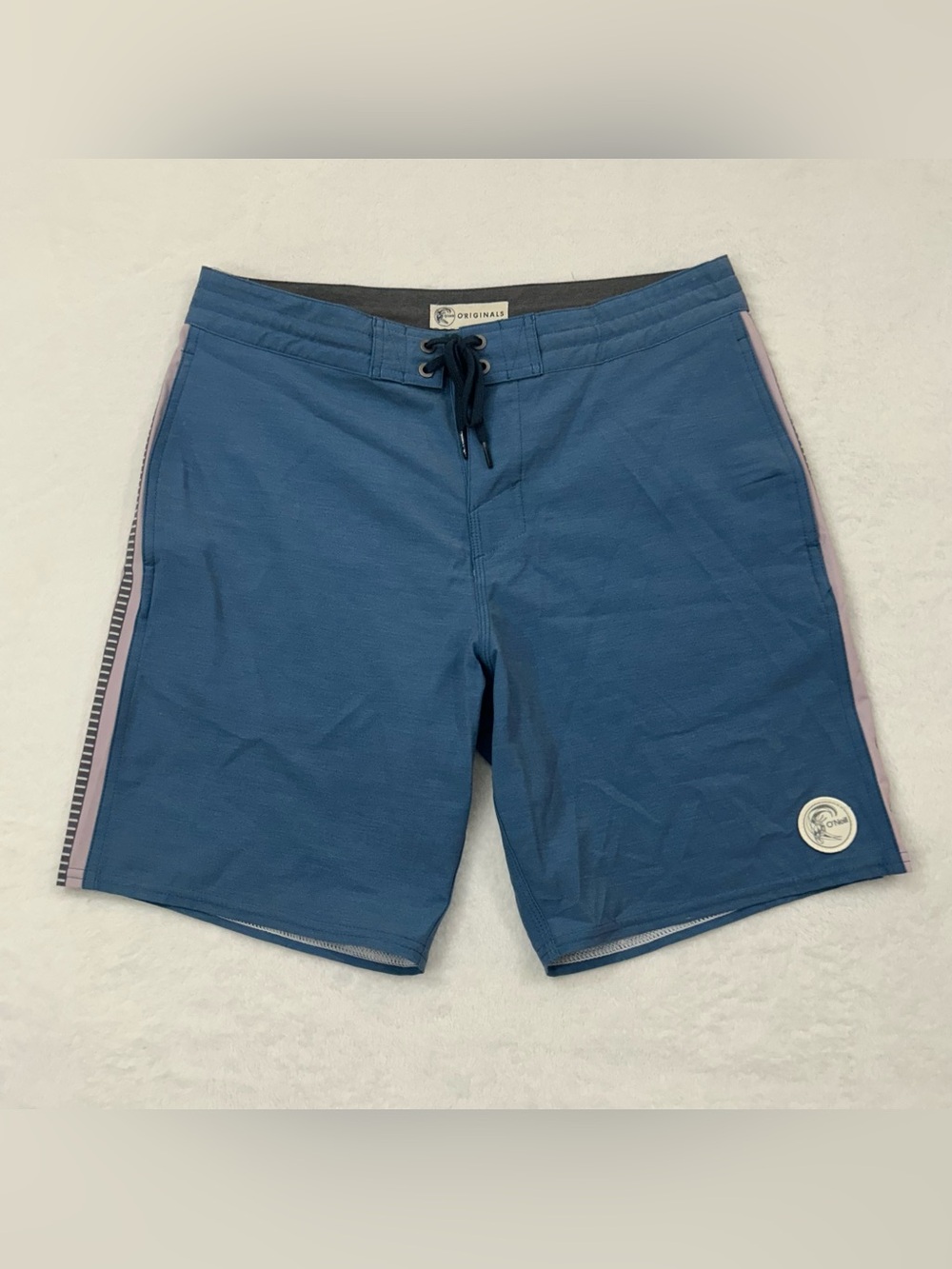 O’Neill Originals Blue Surf Pockets Classic Board Shorts Swim Trunks Men’s 31